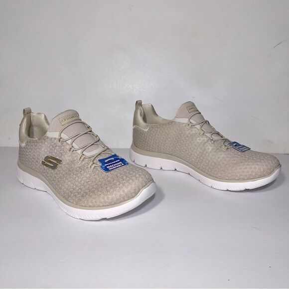 Skechers Summits Glowing Iris Washable Mesh Bungee Sneakers - Picture 2 of 5